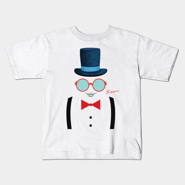 Mr. Gentleman Kids T-Shirt by LibrosBOOKtique